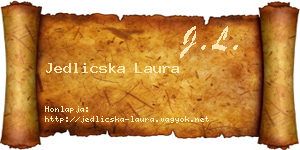 Jedlicska Laura névjegykártya